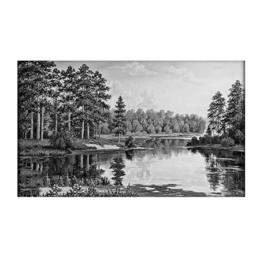 Пейзаж на обратной стороне памятника 18